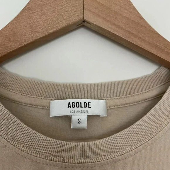 Agolde Amara Muscle Tee in Foundation Size Small - Picture 3 of 5
